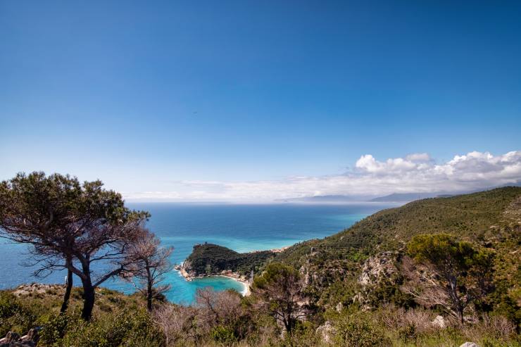 Baia dei Saraceni vista dall'alto